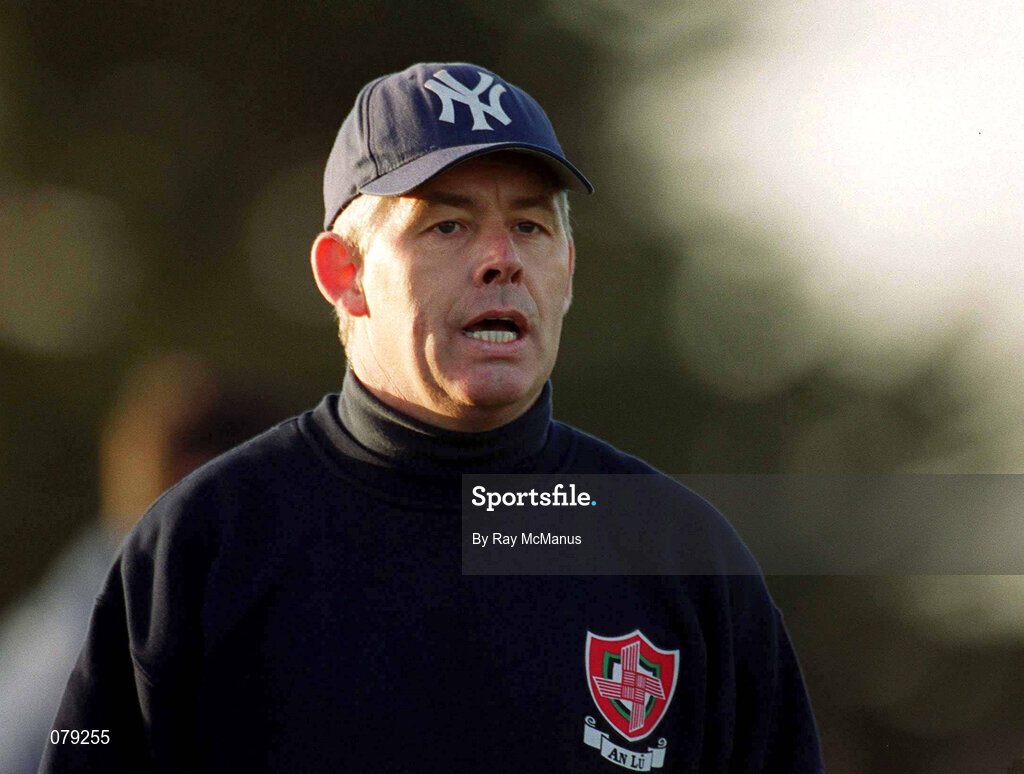 13 January 2002;  Louth manager Paddy Carr during the O'Byrne Cup Semi-Final match between Louth and Wicklow at O'Raghallaighs GAA Club in Drogheda, Louth. Photo by Ray McManus/Sportsfile