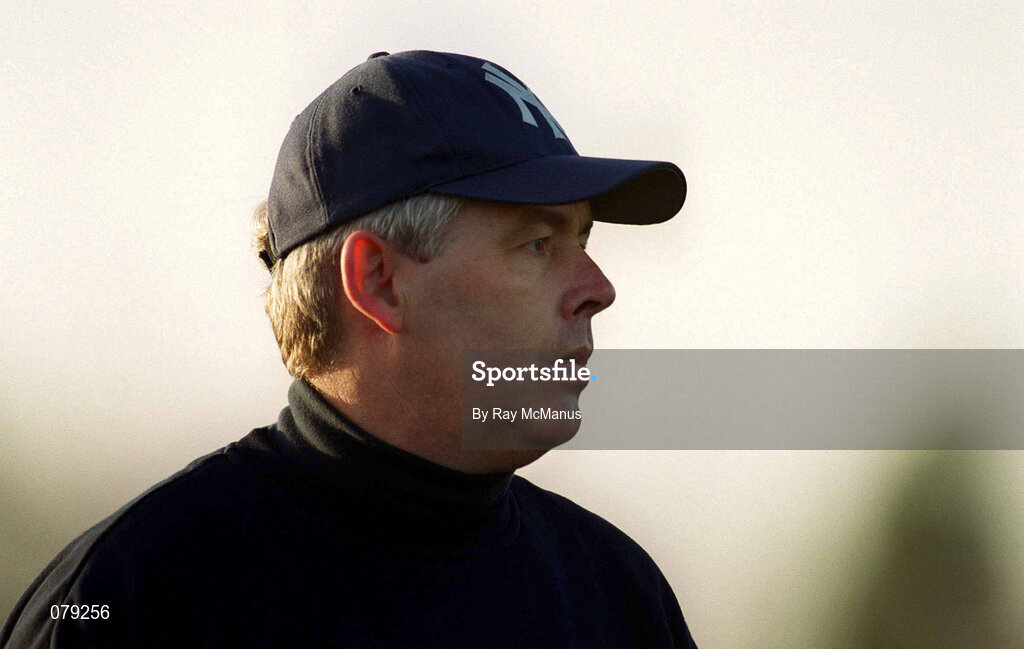 13 January 2002;  Louth manager Paddy Carr during the O'Byrne Cup Semi-Final match between Louth and Wicklow at O'Raghallaighs GAA Club in Drogheda, Louth. Photo by Ray McManus/Sportsfile