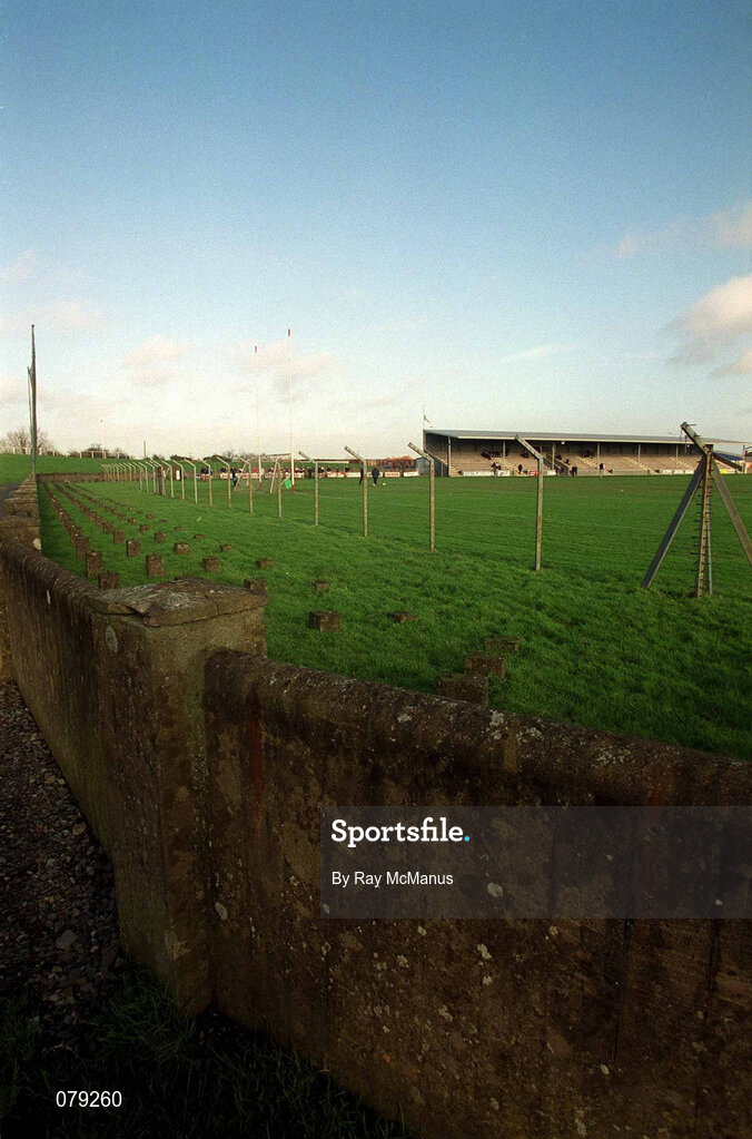 13 January 2002; A general view inside the stadium prior to the O'Byrne Cup Semi-Final match between Louth and Wicklow at O'Raghallaighs GAA Club in Drogheda, Louth. Photo by Ray McManus/Sportsfile