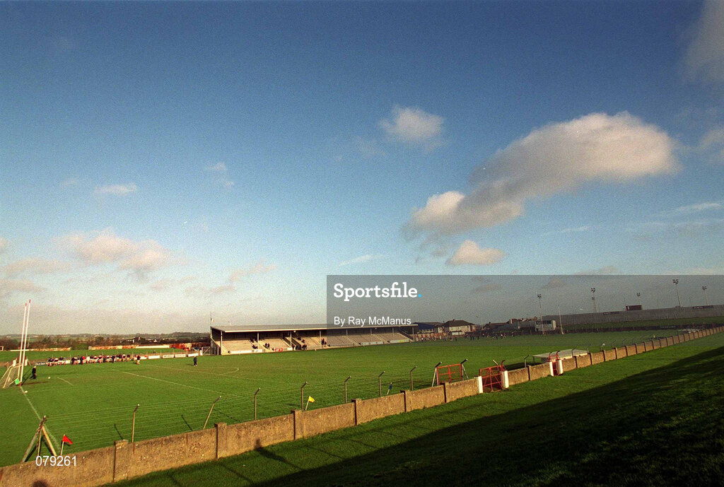 13 January 2002; A general view inside the stadium prior to the O'Byrne Cup Semi-Final match between Louth and Wicklow at O'Raghallaighs GAA Club in Drogheda, Louth. Photo by Ray McManus/Sportsfile