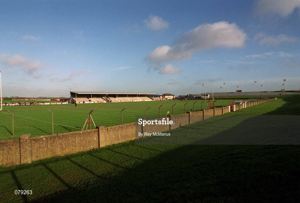 13 January 2002; A general view inside the stadium prior to the O'Byrne Cup Semi-Final match between Louth and Wicklow at O'Raghallaighs GAA Club in Drogheda, Louth. Photo by Ray McManus/Sportsfile