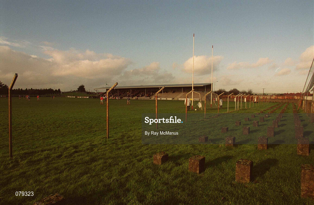 13 January 2002; A general view inside the stadium prior to the O'Byrne Cup Semi-Final match between Louth and Wicklow at O'Raghallaighs GAA Club in Drogheda, Louth. Photo by Ray McManus/Sportsfile