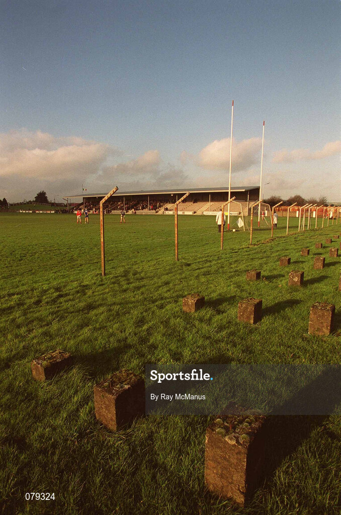 13 January 2002; A general view inside the stadium prior to the O'Byrne Cup Semi-Final match between Louth and Wicklow at O'Raghallaighs GAA Club in Drogheda, Louth. Photo by Ray McManus/Sportsfile