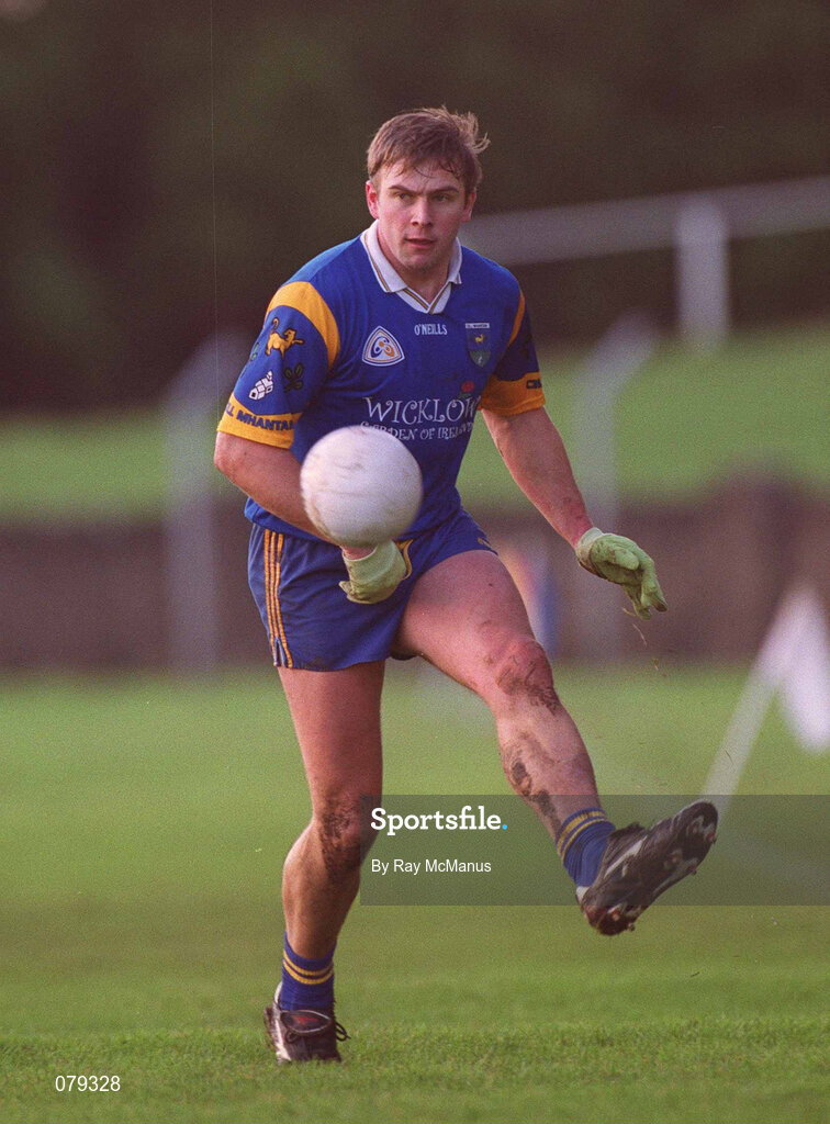 13 January 2002; Fergus Daly of Wicklow during the O'Byrne Cup Semi-Final match between Louth and Wicklow at O'Raghallaighs GAA Club in Drogheda, Louth. Photo by Ray McManus/Sportsfile