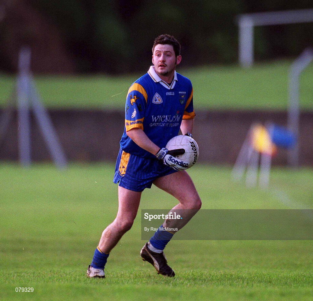 13 January 2001; Jonathan Behan of Wicklow during the O'Byrne Cup Semi-Final match between Louth and Wicklow at O'Raghallaighs GAA Club in Drogheda, Louth. Photo by Ray McManus/Sportsfile