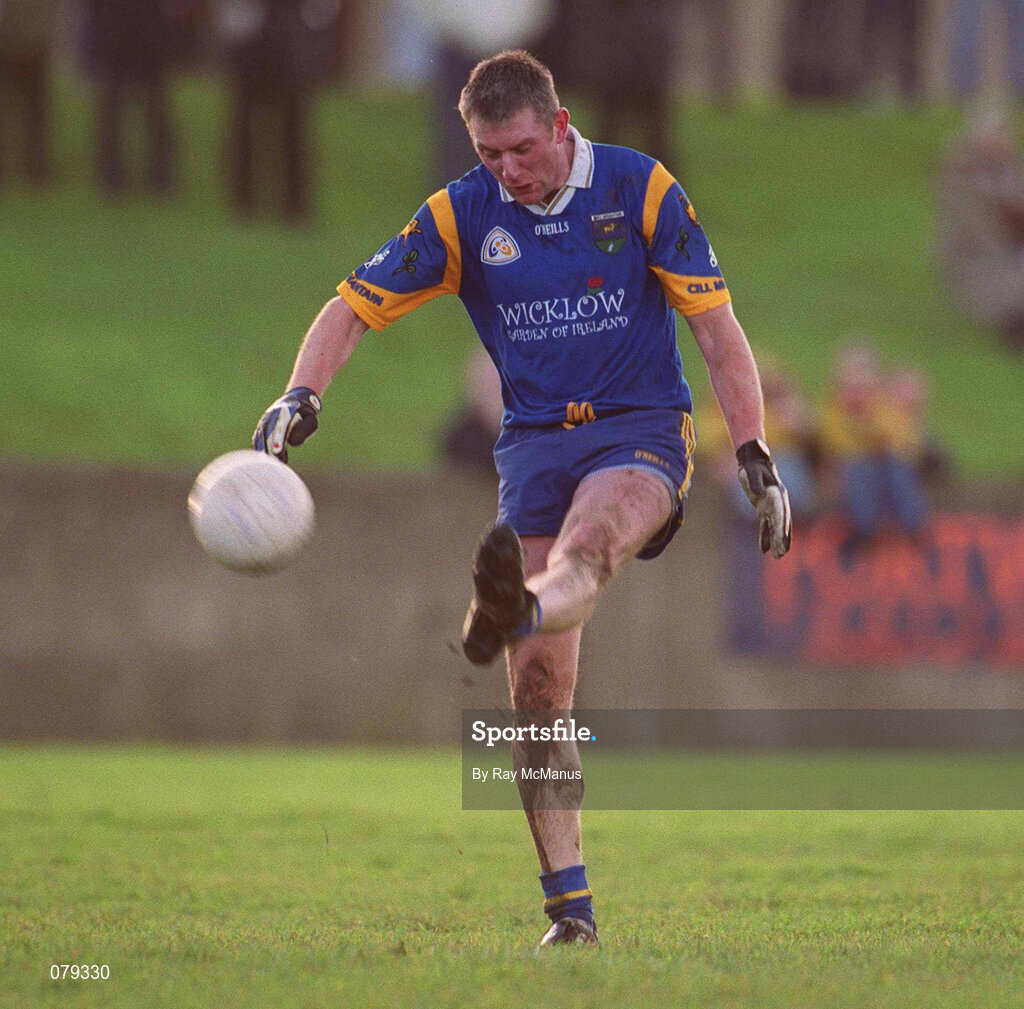 13 January 2001; Shane O'Neill, Wicklow during the O'Byrne Cup Semi-Final match between Louth and Wicklow at O'Raghallaighs GAA Club in Drogheda, Louth. Photo by Ray McManus/Sportsfile