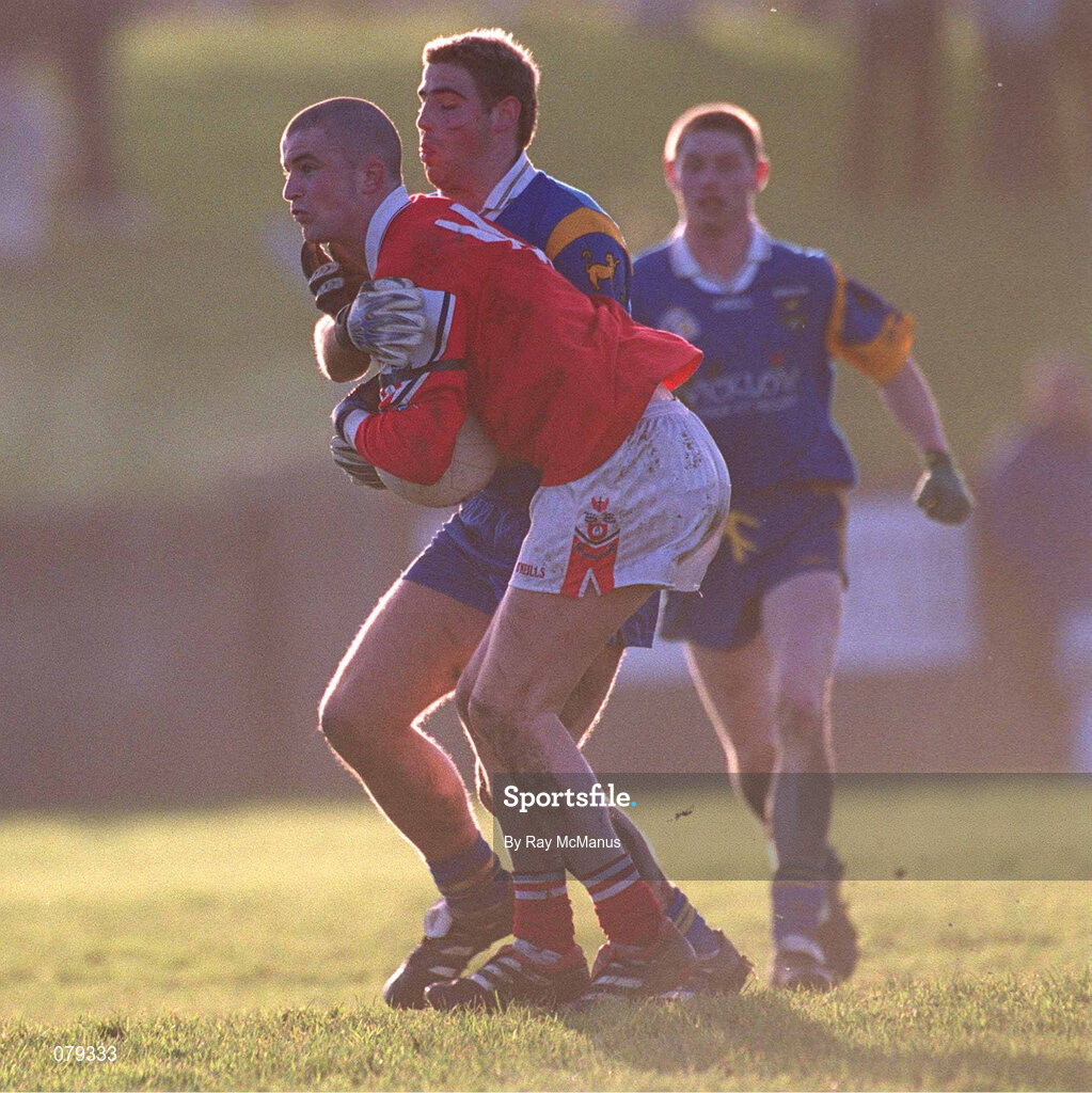 13 January 2001; Keith Lynch of Louth in action against Barry O'Donovan of Wicklow during the O'Byrne Cup Semi-Final match between Louth and Wicklow at O'Raghallaighs GAA Club in Drogheda, Louth. Photo by Ray McManus/Sportsfile