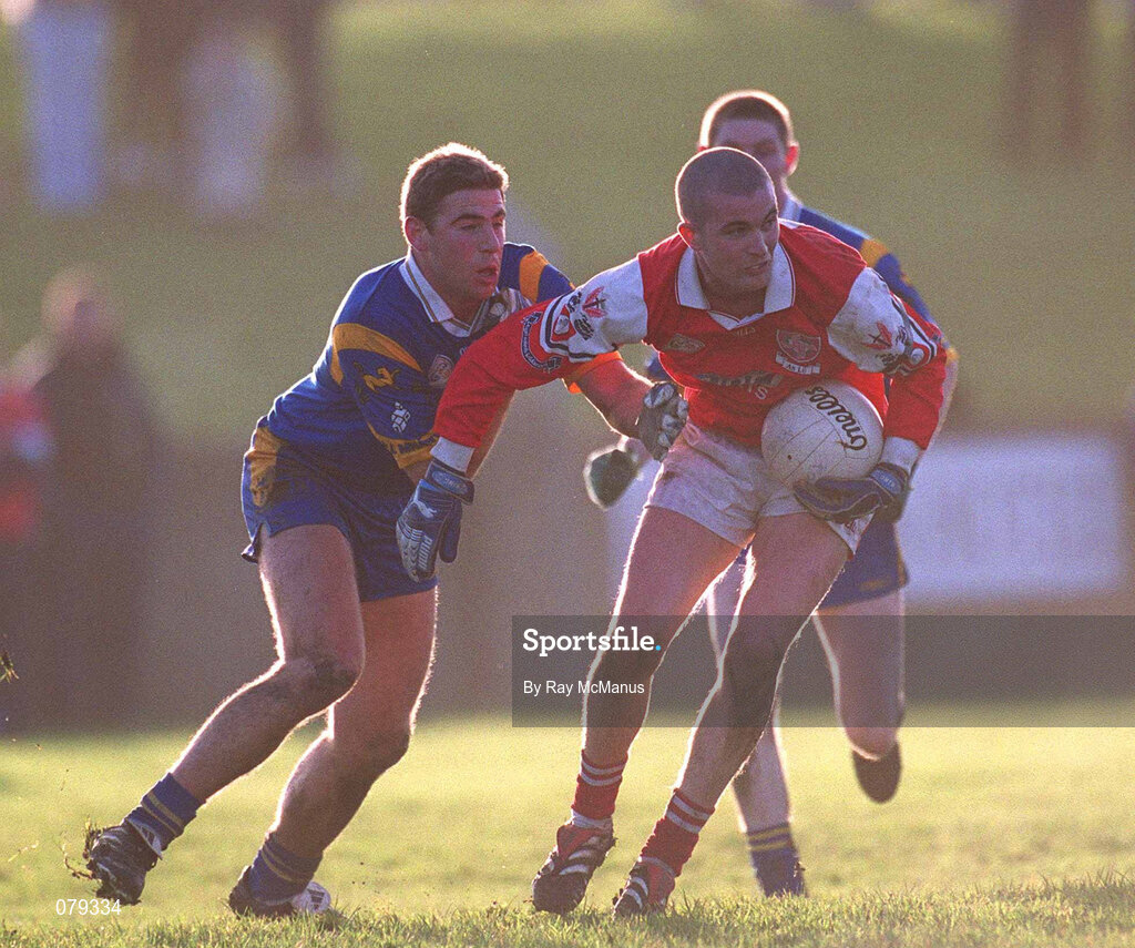 13 January 2001; Keith Lynch of Louth in action against Barry O'Donovan of Wicklow during the O'Byrne Cup Semi-Final match between Louth and Wicklow at O'Raghallaighs GAA Club in Drogheda, Louth. Photo by Ray McManus/Sportsfile