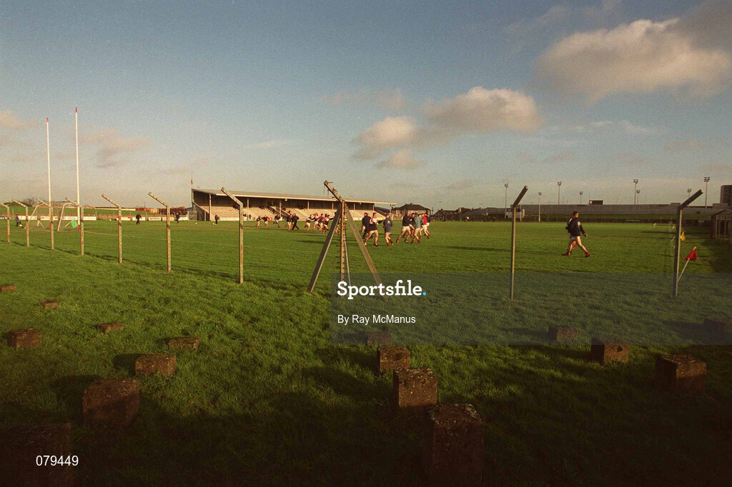 13 January 2002; A general view inside the stadium prior to the O'Byrne Cup Semi-Final match between Louth and Wicklow at O'Raghallaighs GAA Club in Drogheda, Louth. Photo by Ray McManus/Sportsfile