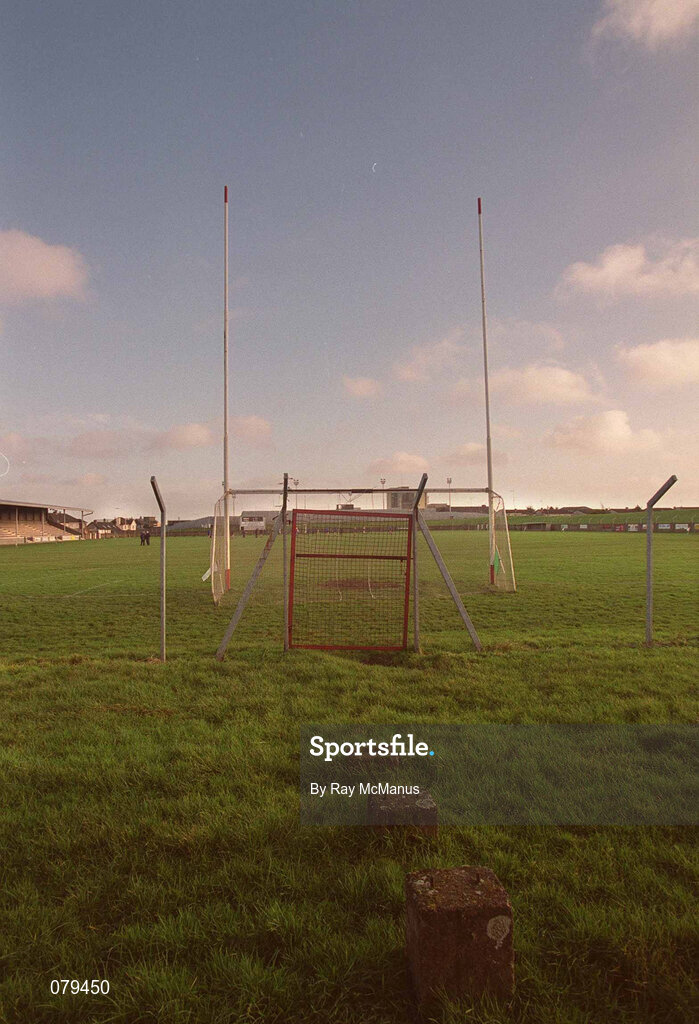 13 January 2002; A general view inside the stadium prior to the O'Byrne Cup Semi-Final match between Louth and Wicklow at O'Raghallaighs GAA Club in Drogheda, Louth. Photo by Ray McManus/Sportsfile