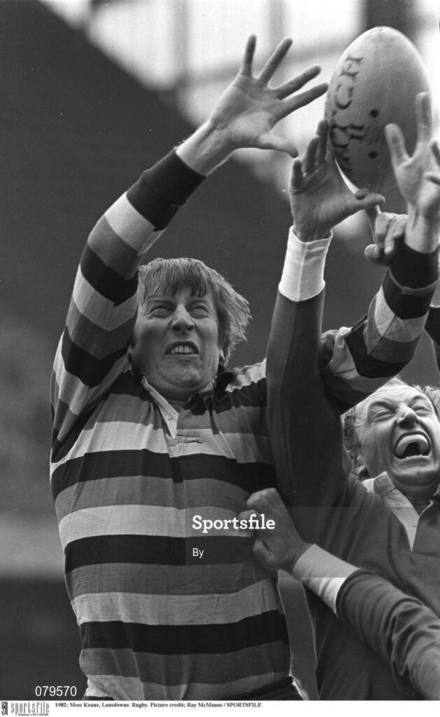 1982; Moss Keane, Lansdowne. Rugby. Picture credit; Ray McManus / SPORTSFILE
