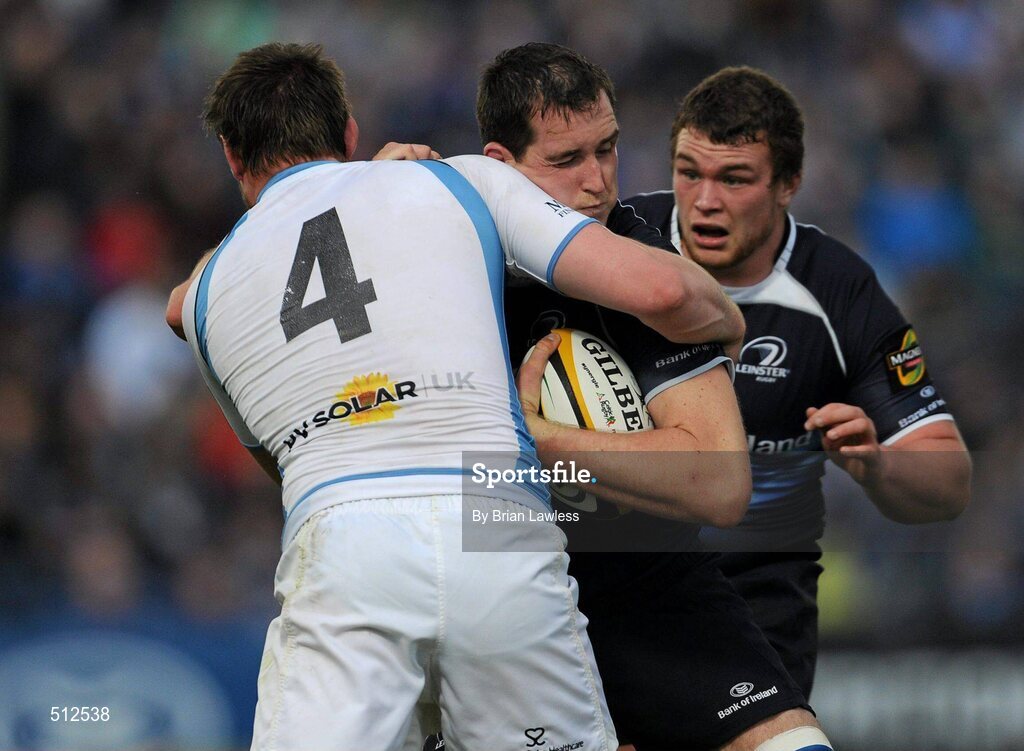 6 May 2011; Devin Toner, Leinster, in action against Aly Muldowney, Glasgow Warriors. Celtic League, Leinster v Glasgow Warriors, RDS, Ballsbridge, Dublin. Picture credit: Brian Lawless / SPORTSFILE