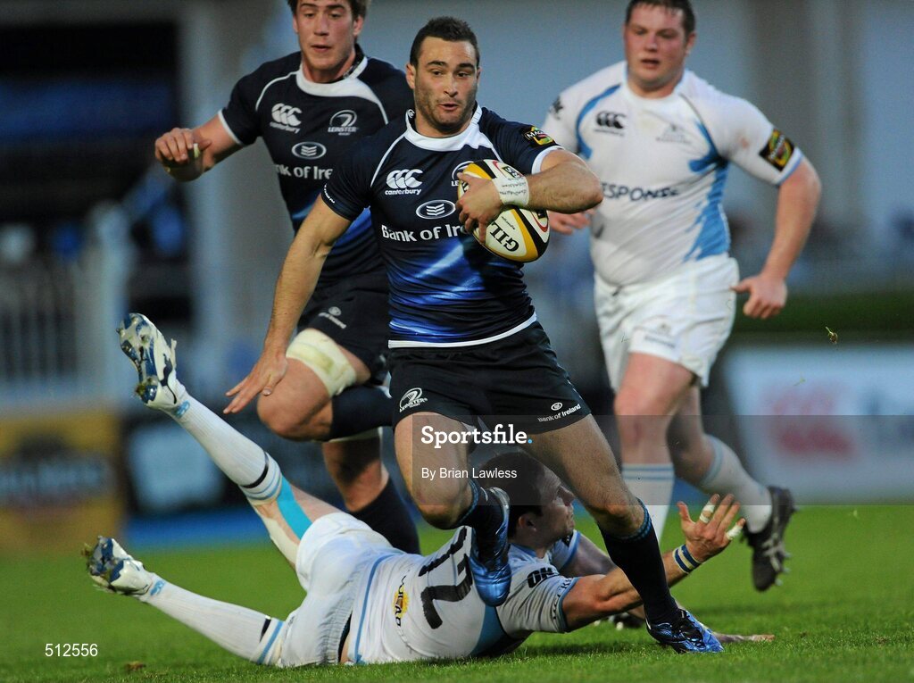 6 May 2011; Dave Kearney, Leinster, in action against Graeme Morrison, Glasgow Warriors. Celtic League, Leinster v Glasgow Warriors, RDS, Ballsbridge, Dublin. Picture credit: Brian Lawless / SPORTSFILE