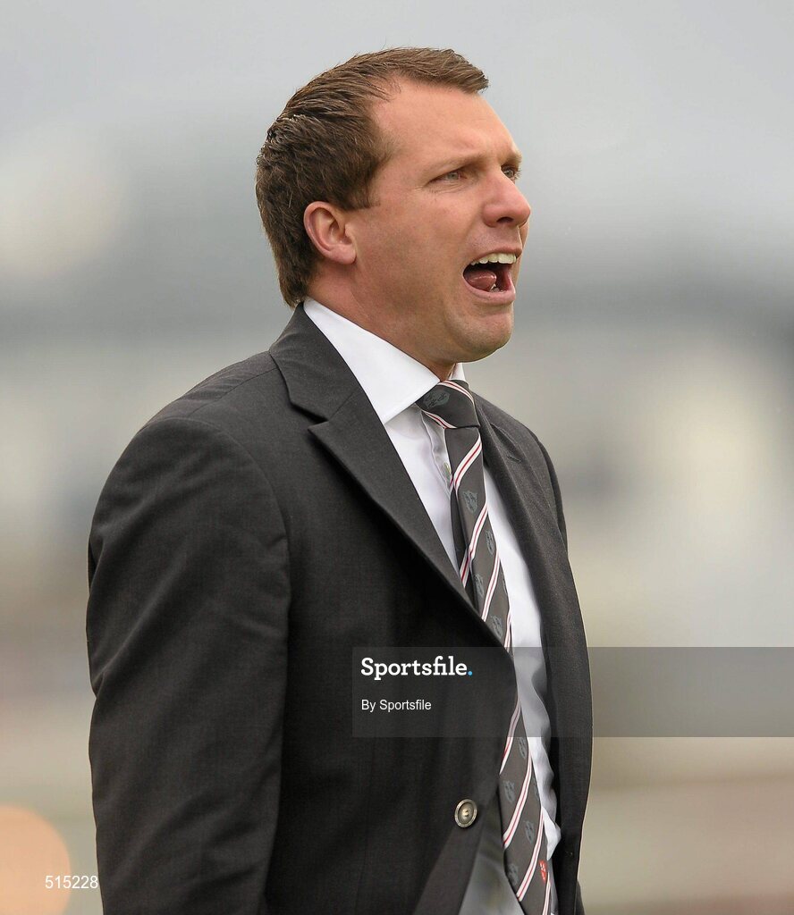 14 May 2011; Dundalk manager Ian Foster during the game. Setanta Sports Cup Final, Dundalk v Shamrock Rovers, Tallaght Stadium, Tallaght, Co. Dublin. Photo by Sportsfile