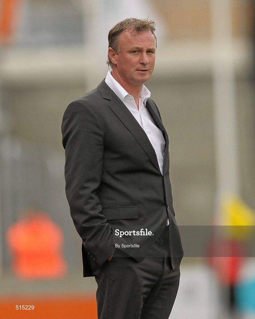 14 May 2011; Shamrock Rovers manager Michael ONeill during the game. Setanta Sports Cup Final, Dundalk v Shamrock Rovers, Tallaght Stadium, Tallaght, Co. Dublin. Photo by Sportsfile