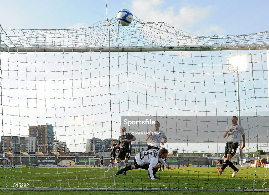 14 May 2011; Gary O'Neill, Shamrock Rovers,19, scores his side's first goal. Setanta Sports Cup Final, Dundalk v Shamrock Rovers, Tallaght Stadium, Tallaght, Co. Dublin. Picture credit: Stephen McCarthy / SPORTSFILE