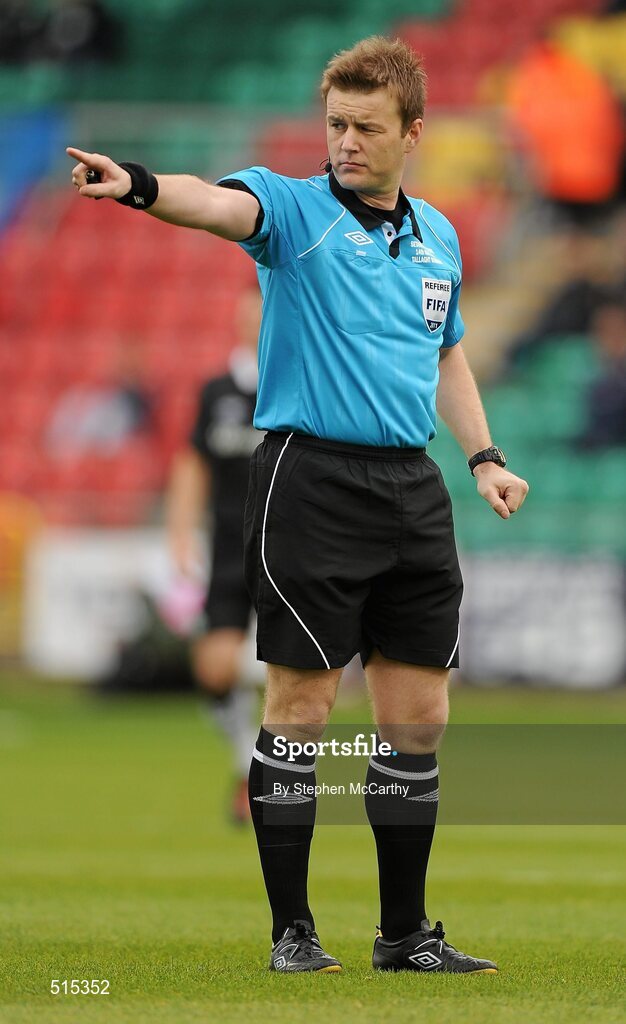 14 May 2011; Referee Alan Kelly. Setanta Sports Cup Final, Dundalk v Shamrock Rovers, Tallaght Stadium, Tallaght, Co. Dublin. Picture credit: Stephen McCarthy / SPORTSFILE