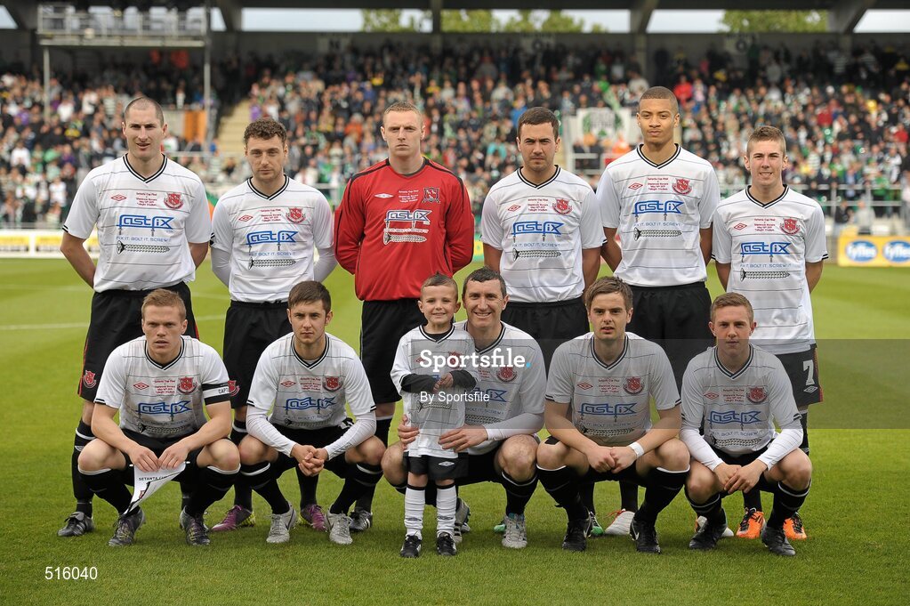 14 May 2011; The Dundalk team. Setanta Sports Cup Final, Dundalk v Shamrock Rovers, Tallaght Stadium, Tallaght, Co. Dublin. Photo by Sportsfile