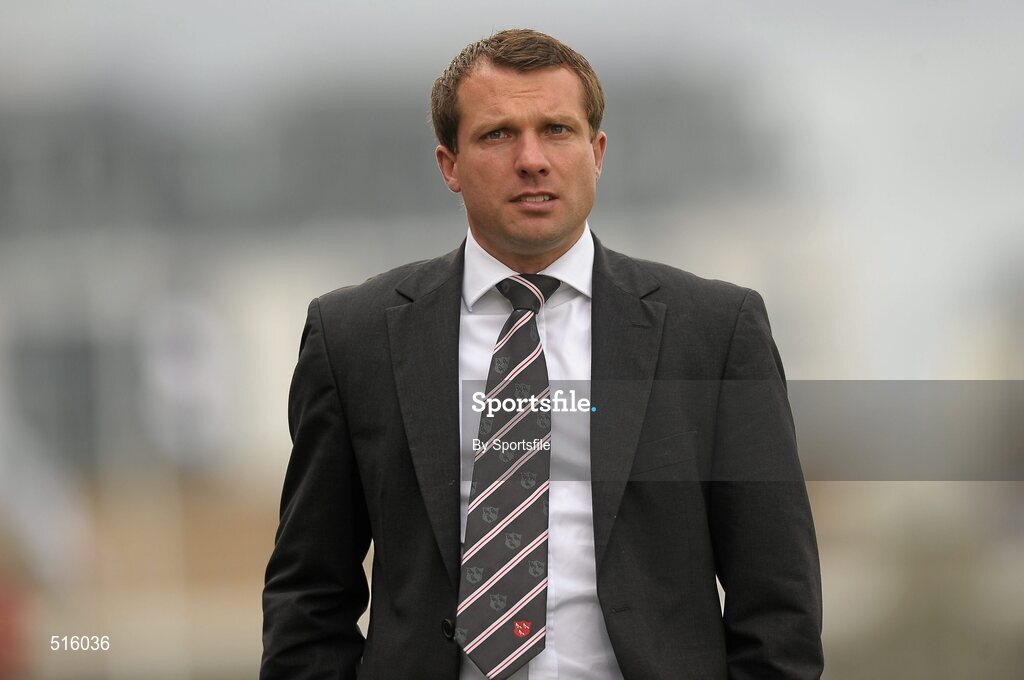 14 May 2011; Dundalk manager Ian Foster. Setanta Sports Cup Final, Dundalk v Shamrock Rovers, Tallaght Stadium, Tallaght, Co. Dublin. Photo by Sportsfile