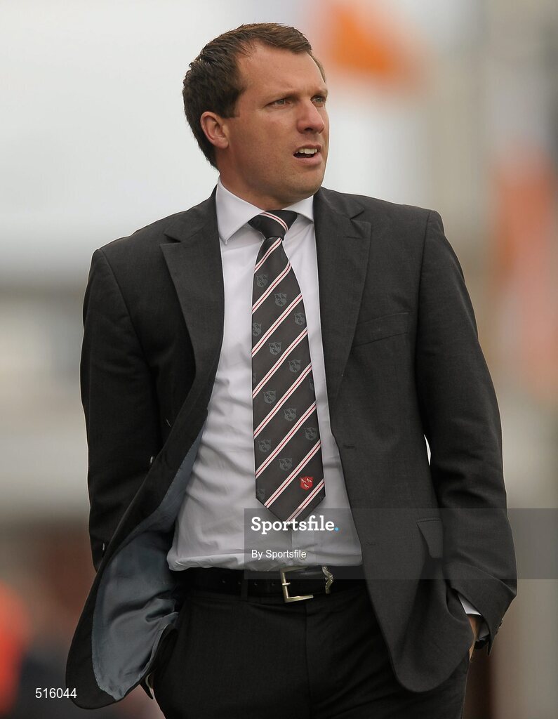 14 May 2011; Dundalk manager Ian Foster. Setanta Sports Cup Final, Dundalk v Shamrock Rovers, Tallaght Stadium, Tallaght, Co. Dublin. Photo by Sportsfile
