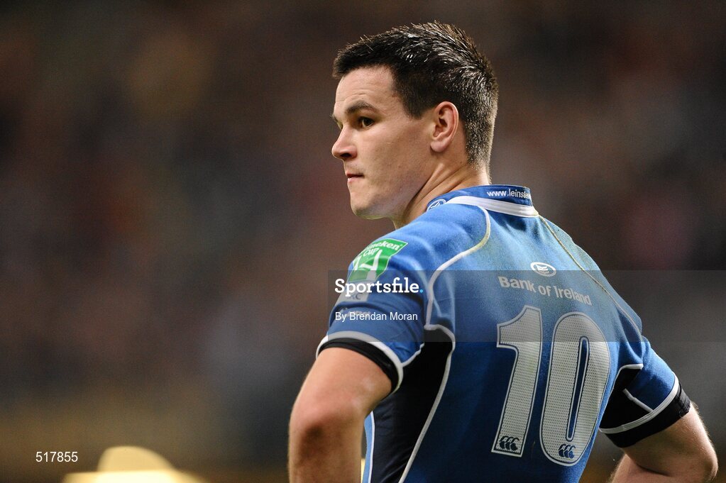 21 May 2011; Leinster's Jonathan Sexton looks on after Northampton Saints scored their third try. Heineken Cup Final, Leinster v Northampton Saints, Millennium Stadium, Cardiff, Wales. Picture credit: Brendan Moran / SPORTSFILE