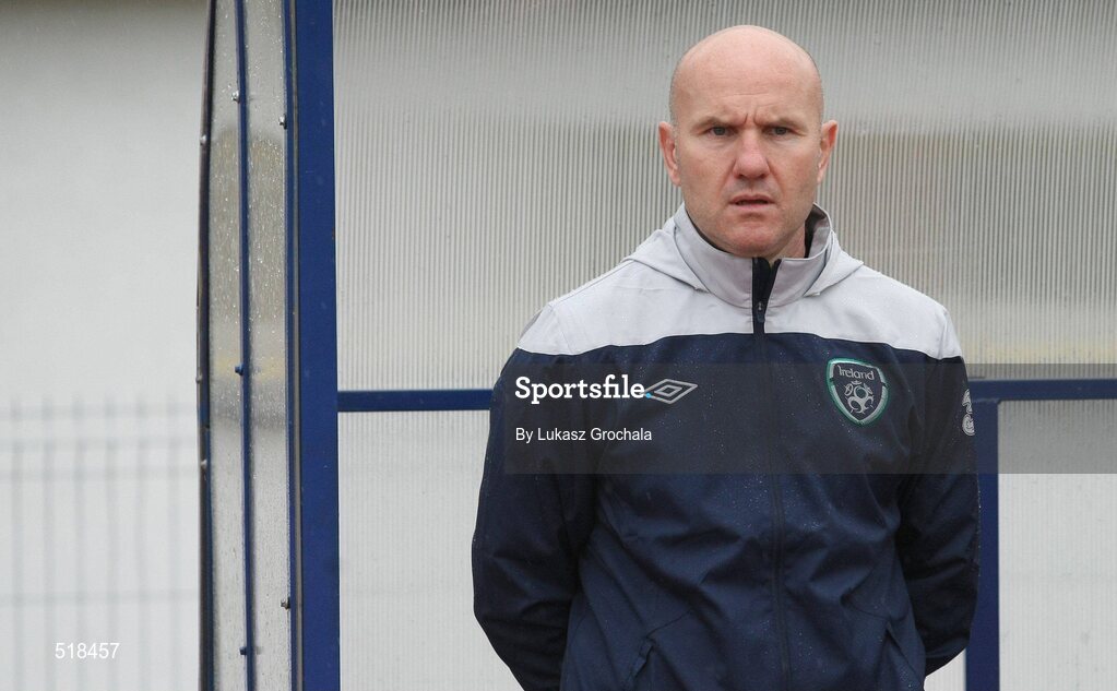24 May 2011; Republic of Ireland U19 head coach Paul Doolin. UEFA Under 19 Championship Elite Round, Republic of Ireland v Poland, Baltyk Koszalin, Koszalin, Poland. Picture credit: Lukasz Grochala / SPORTSFILE