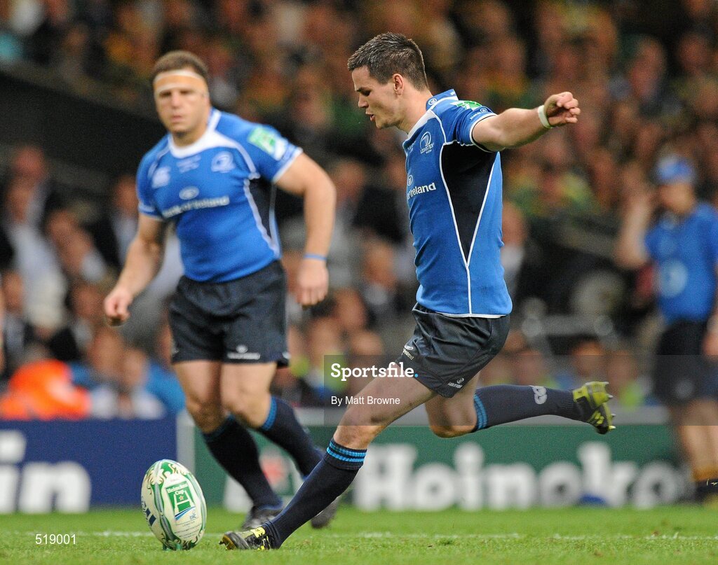 21 May 2011; Jonathan Sexton, Leinster kicks a penalty against Northampton Saints. Heineken Cup Final, Leinster v Northampton Saints, Millennium Stadium, Cardiff, Wales. Picture credit: Matt Browne / SPORTSFILE