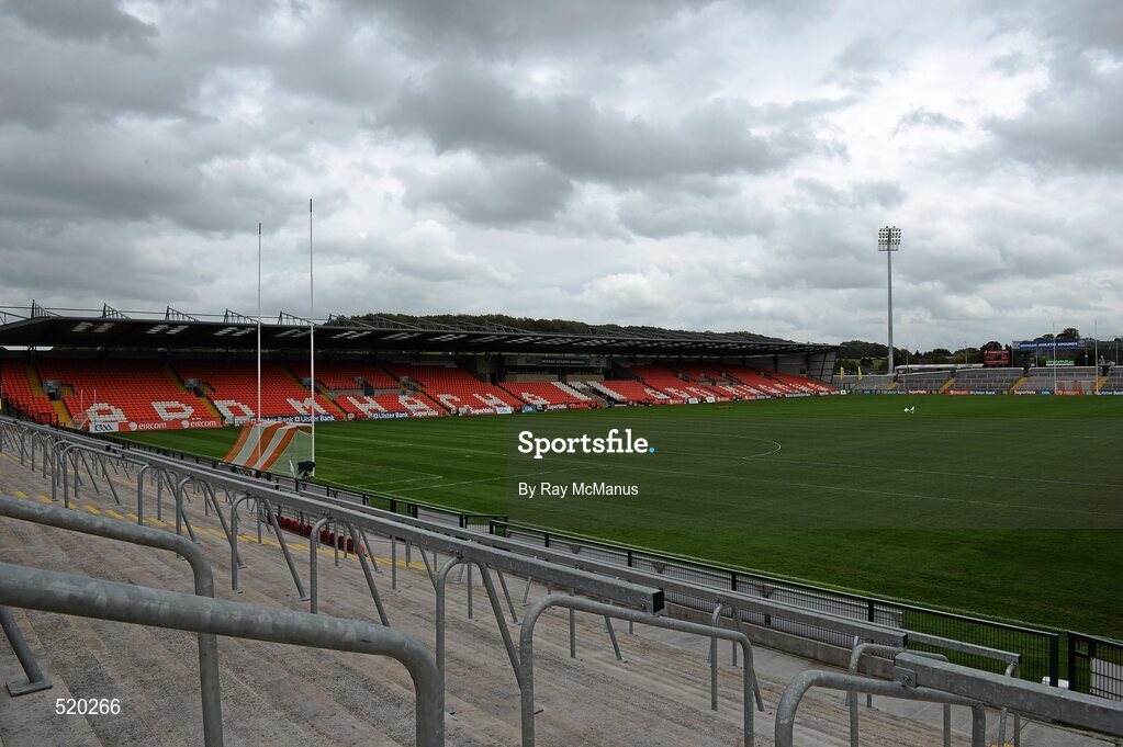 28 May 2011; A general view of the grounds. Ulster GAA Football Senior Championship Quarter-Final, Armagh v Down, Morgan Athletic Grounds, Armagh. Picture credit: Ray McManus / SPORTSFILE