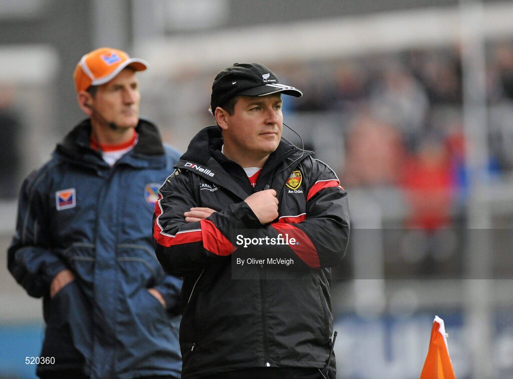 28 May 2011; Down manager James McCartan. Ulster GAA Football Senior Championship Quarter-Final, Armagh v Down, Morgan Athletic Grounds, Armagh. Picture credit: Oliver McVeigh / SPORTSFILE