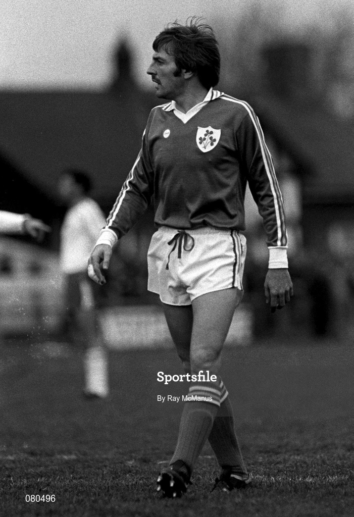 25 March 1981; Steve Heighway of Republic of Ireland during the Fifa World Cup Group 2 Qualifier match between Republic of Ireland and Belgium at the Heysel Stadium in Brussels, Belgium. Photo by Ray McManus/Sportsfile