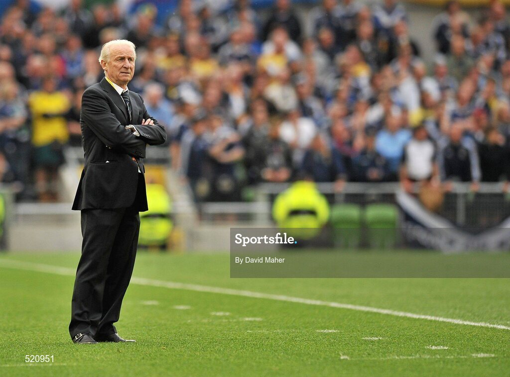 29 May 2011; Republic of Ireland manager Giovanni Trapattoni during the game. Carling Four Nations Tournament, Republic of Ireland v Scotland, Aviva Stadium, Lansdowne Road, Dublin. Picture credit: David Maher / SPORTSFILE