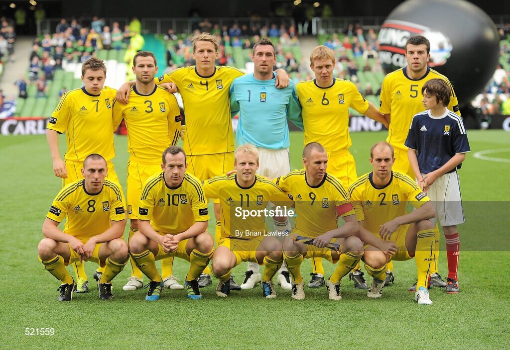 29 May 2011; The Scotland team. Carling Four Nations Tournament, Republic of Ireland v Scotland, Aviva Stadium, Lansdowne Road, Dublin. Picture credit: Brian Lawless / SPORTSFILE