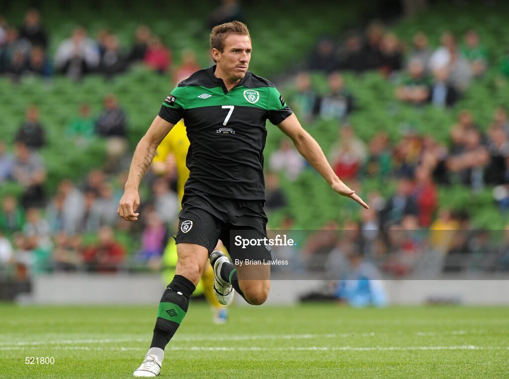 29 May 2011; Liam Lawrence, Republic of Ireland. Carling Four Nations Tournament, Republic of Ireland v Scotland, Aviva Stadium, Lansdowne Road, Dublin. Picture credit: Brian Lawless / SPORTSFILE