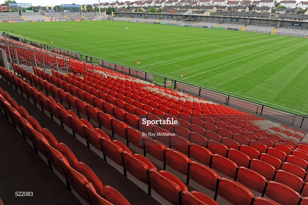 28 May 2011; A general view of the Morgan Athletic Grounds as seen from the main stand. Ulster GAA Football Senior Championship Quarter-Final, Armagh v Down, Morgan Athletic Grounds, Armagh. Picture credit: Ray McManus / SPORTSFILE