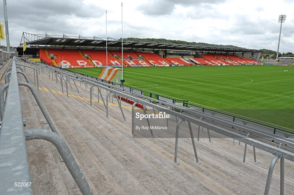 28 May 2011; A general view of the Morgan Athletic Grounds as seen from the main stand. Ulster GAA Football Senior Championship Quarter-Final, Armagh v Down, Morgan Athletic Grounds, Armagh. Picture credit: Ray McManus / SPORTSFILE