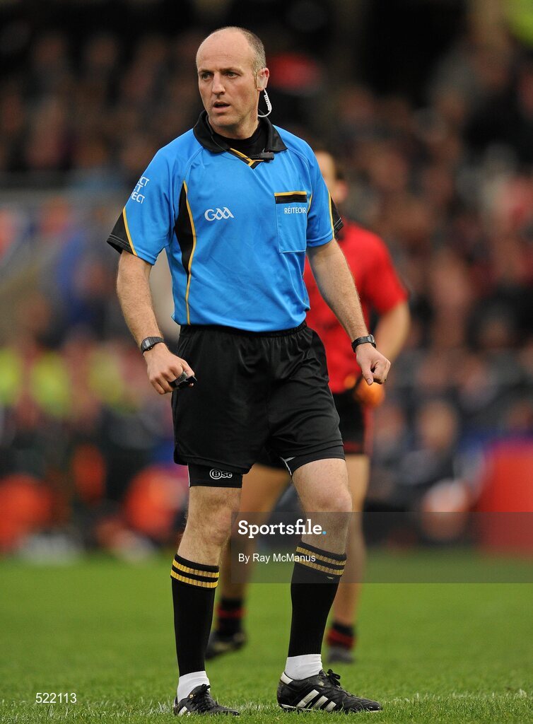 28 May 2011; Referee Cormac Reilly. Ulster GAA Football Senior Championship Quarter-Final, Armagh v Down, Morgan Athletic Grounds, Armagh. Picture credit: Ray McManus / SPORTSFILE