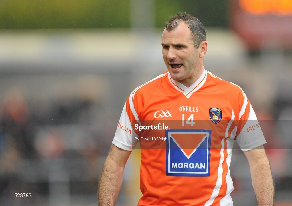 28 May 2011; Steven McDonnell, Armagh. Ulster GAA Football Senior Championship Quarter-Final, Armagh v Down, Morgan Athletic Grounds, Armagh. Picture credit: Oliver McVeigh / SPORTSFILE
