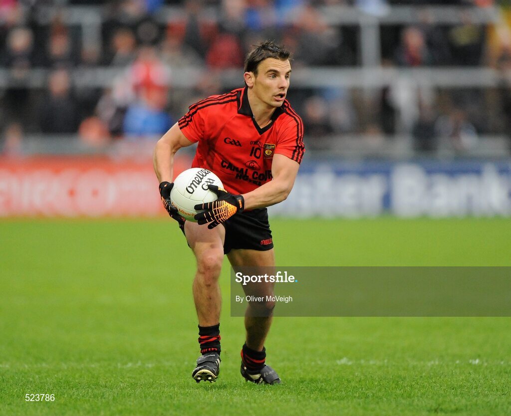 28 May 2011; Daniel Hughes, Down. Ulster GAA Football Senior Championship Quarter-Final, Armagh v Down, Morgan Athletic Grounds, Armagh. Picture credit: Oliver McVeigh / SPORTSFILE