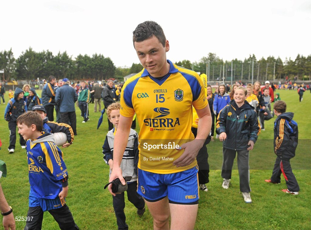 12 June 2011; Donie Shine, Roscommon, at the end of the game. Connacht GAA Football Senior Championship Semi-Final, Leitrim v Roscommon, Páirc Seán Mac Diarmada, Carrick-on-Shannon, Co. Leitrim. Picture credit: David Maher / SPORTSFILE