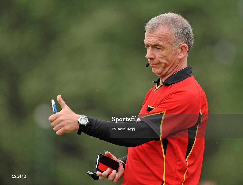 12 June 2011; Referee Pat McEnaney during the game. Connacht GAA Football Senior Championship Semi-Final, Leitrim v Roscommon, Páirc Seán Mac Diarmada, Carrick-on-Shannon, Co. Leitrim. Picture credit: Barry Cregg / SPORTSFILE