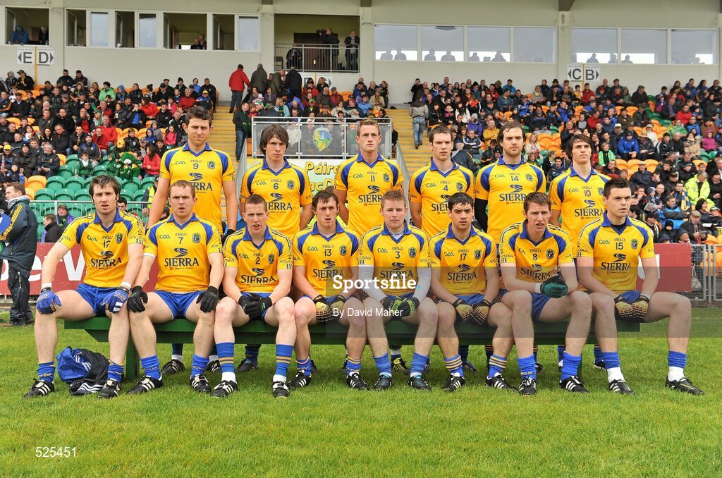 12 June 2011; The Roscommon team. Connacht GAA Football Senior Championship Semi-Final, Leitrim v Roscommon, Páirc Seán Mac Diarmada, Carrick-on-Shannon, Co. Leitrim. Picture credit: David Maher / SPORTSFILE