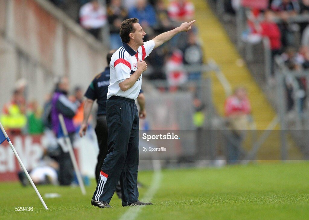 25 June 2011; Louth manager Peter Fitzpatrick during the game. GAA Football All-Ireland Senior Championship Qualifier Round 1, Louth v Meath, Kingspan Breffni Park, Co. Cavan. Photo by Sportsfile