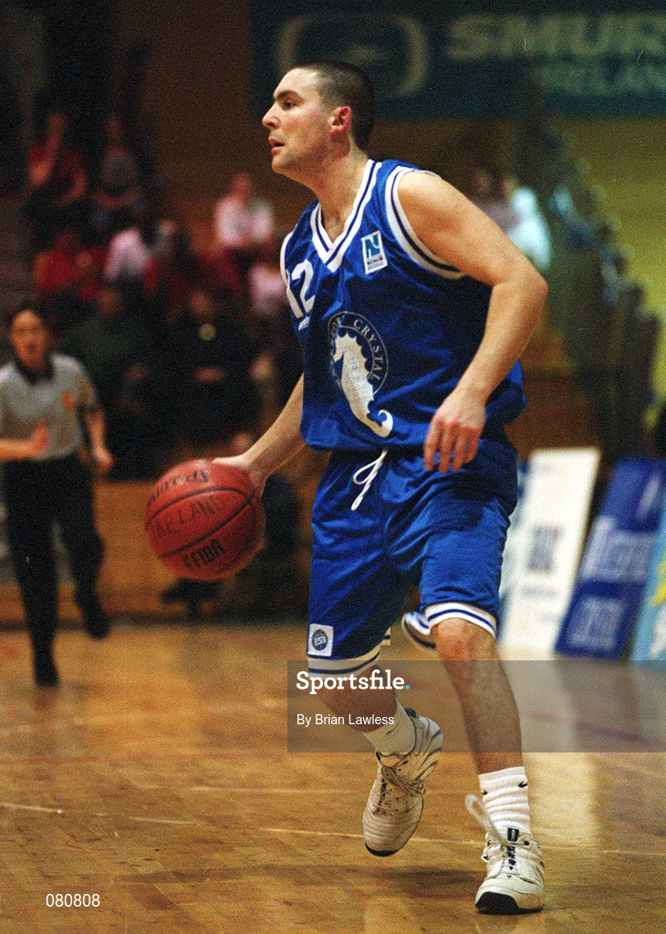 25 January 2002; David Cunningham of Waterford Crystal during the ESB Men's National Cup Semi-Final match between Waterford Crystal and SX3 Star at the ESB Arena in Tallaght, Dublin. Photo by Brian Lawless/Sportsfile