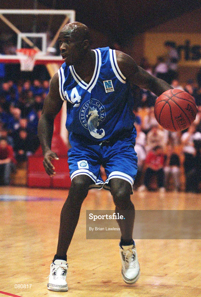 25 January 2002; James Singleton of Waterford Crystal during the ESB Men's National Cup Semi-Final match between Waterford Crystal and SX3 Star at the ESB Arena in Tallaght, Dublin. Photo by Brian Lawless/Sportsfile