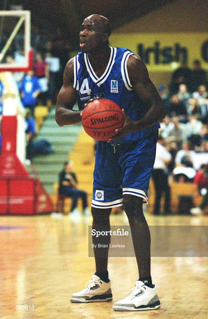 25 January 2002; James Singleton of Waterford Crystal during the ESB Men's National Cup Semi-Final match between Waterford Crystal and SX3 Star at the ESB Arena in Tallaght, Dublin. Photo by Brian Lawless/Sportsfile