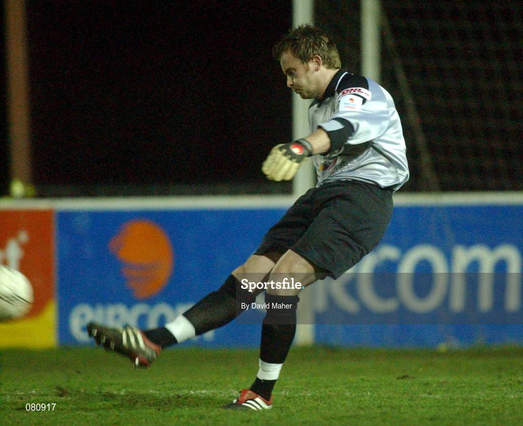 29 January 2002; James Gallagher of St Patrick's Athletic during the eircom League Cup Quarter-Final match between St Patrick's Athletic and Bohemians at Richmond Park in Dublin. Photo by David Maher/Sportsfile