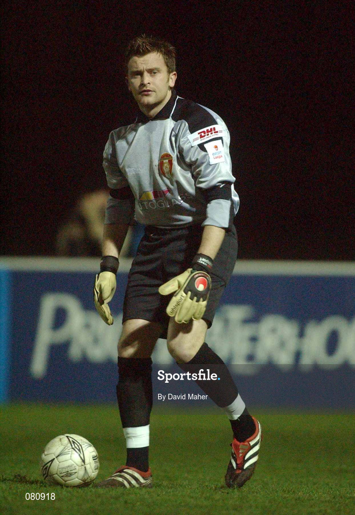 29 January 2002; James Gallagher of St Patrick's Athletic during the eircom League Cup Quarter-Final match between St Patrick's Athletic and Bohemians at Richmond Park in Dublin. Photo by David Maher/Sportsfile