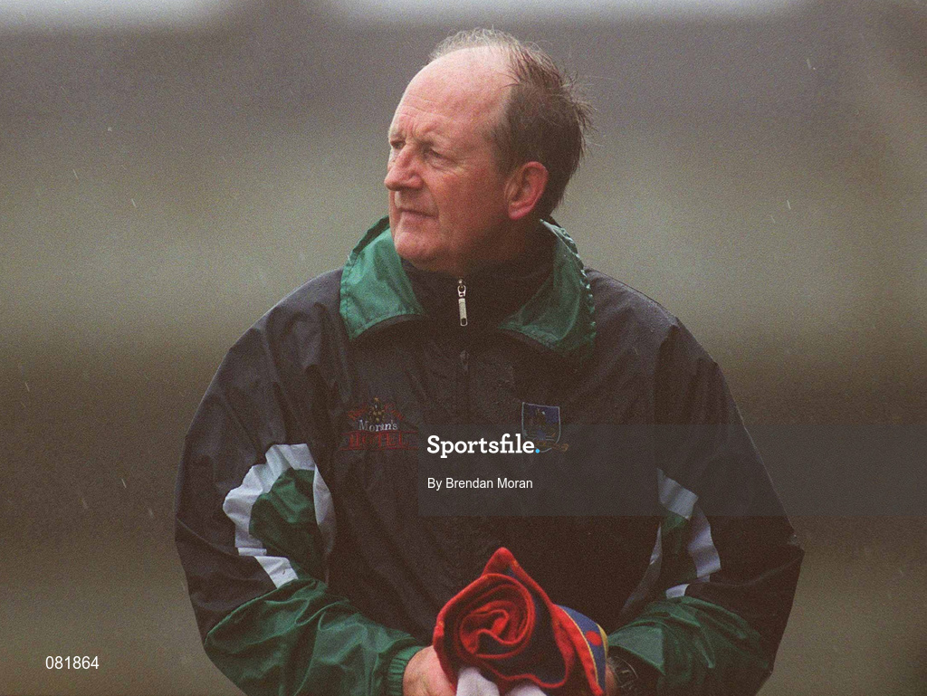 24 February 2002; Limerick manager Eamonn Cregan during the Allianz National Hurling League Division 1B Round 1 match between Limerick and Cork at the Gaelic Grounds in Limerick. Photo by Brendan Moran/Sportsfile