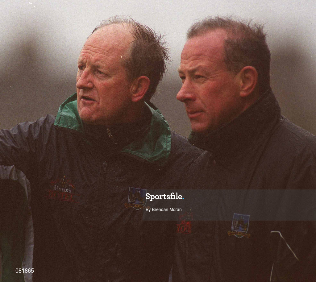 24 February 2002; Limerick manager Eamonn Cregan during the Allianz National Hurling League Division 1B Round 1 match between Limerick and Cork at the Gaelic Grounds in Limerick. Photo by Brendan Moran/Sportsfile