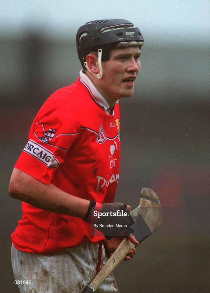 25 February 2002; John Browne of Cork during the Allianz National Hurling League Division 1B Round 1 match between Limerick and Cork at the Gaelic Grounds in Limerick. Photo by Brendan Moran/Sportsfile
